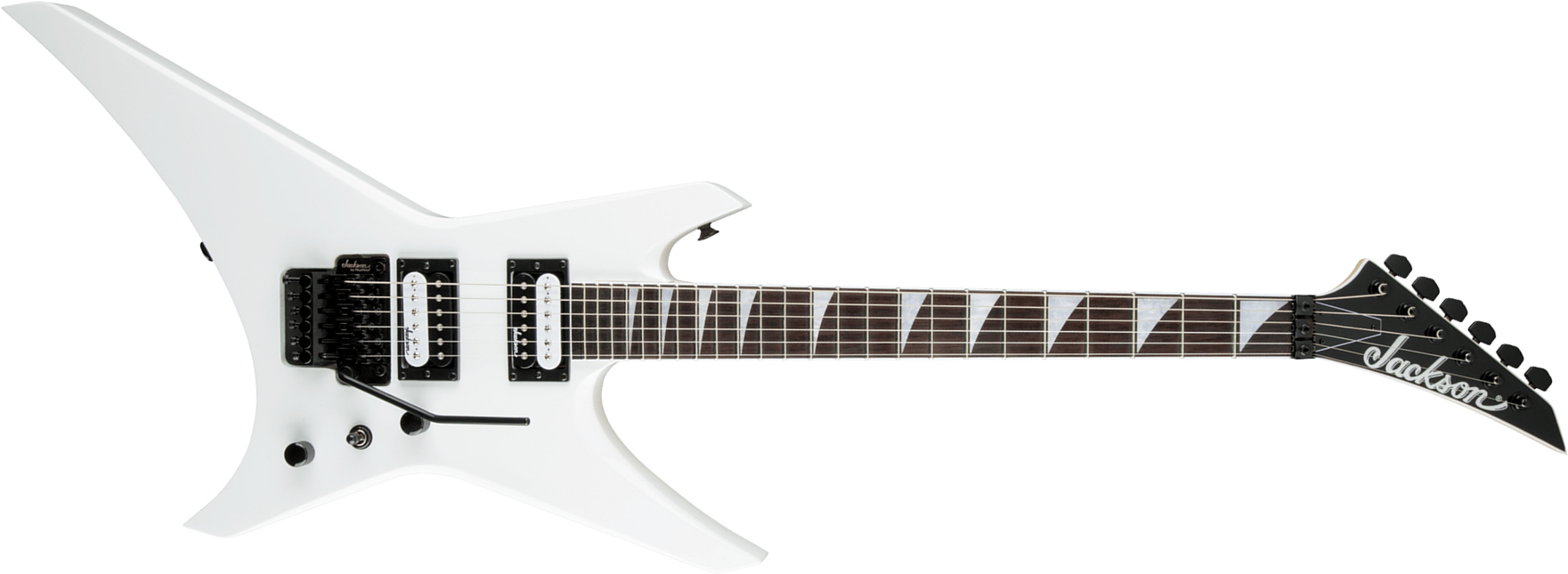 Jackson Warrior Js32 2h Fr Ama - Snow White - E-Gitarre aus Metall - Main picture