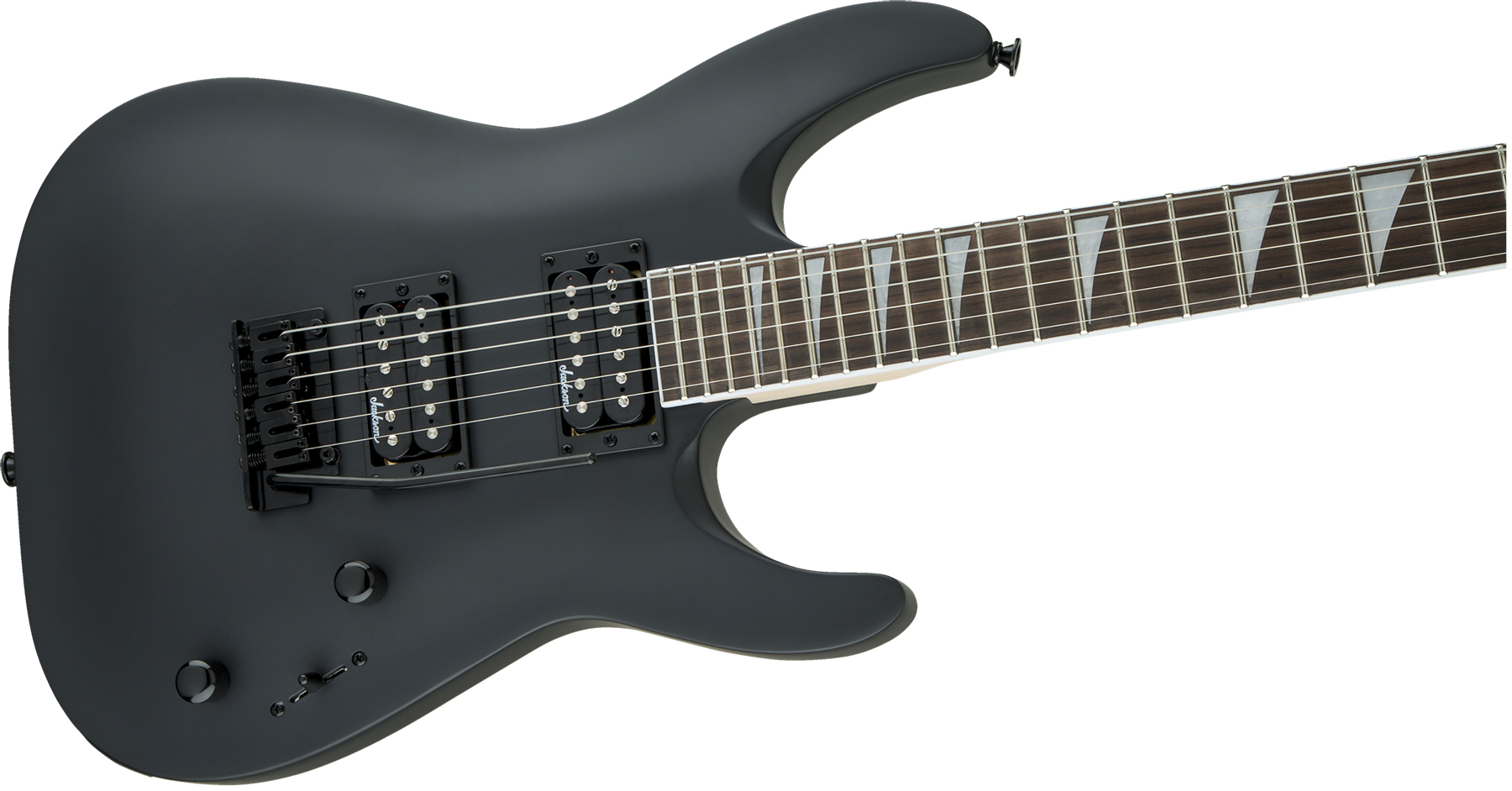 Jackson Dinky Arch Top Dka Js22 2h Trem Ama - Satin Black - E-Gitarre aus Metall - Variation 2