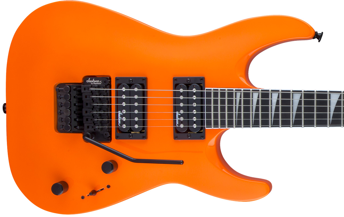 Jackson Dinky Arch Top Js32 Dka Hh Floyd Rose Rw - Neon Orange - E-Gitarre in Str-Form - Variation 2
