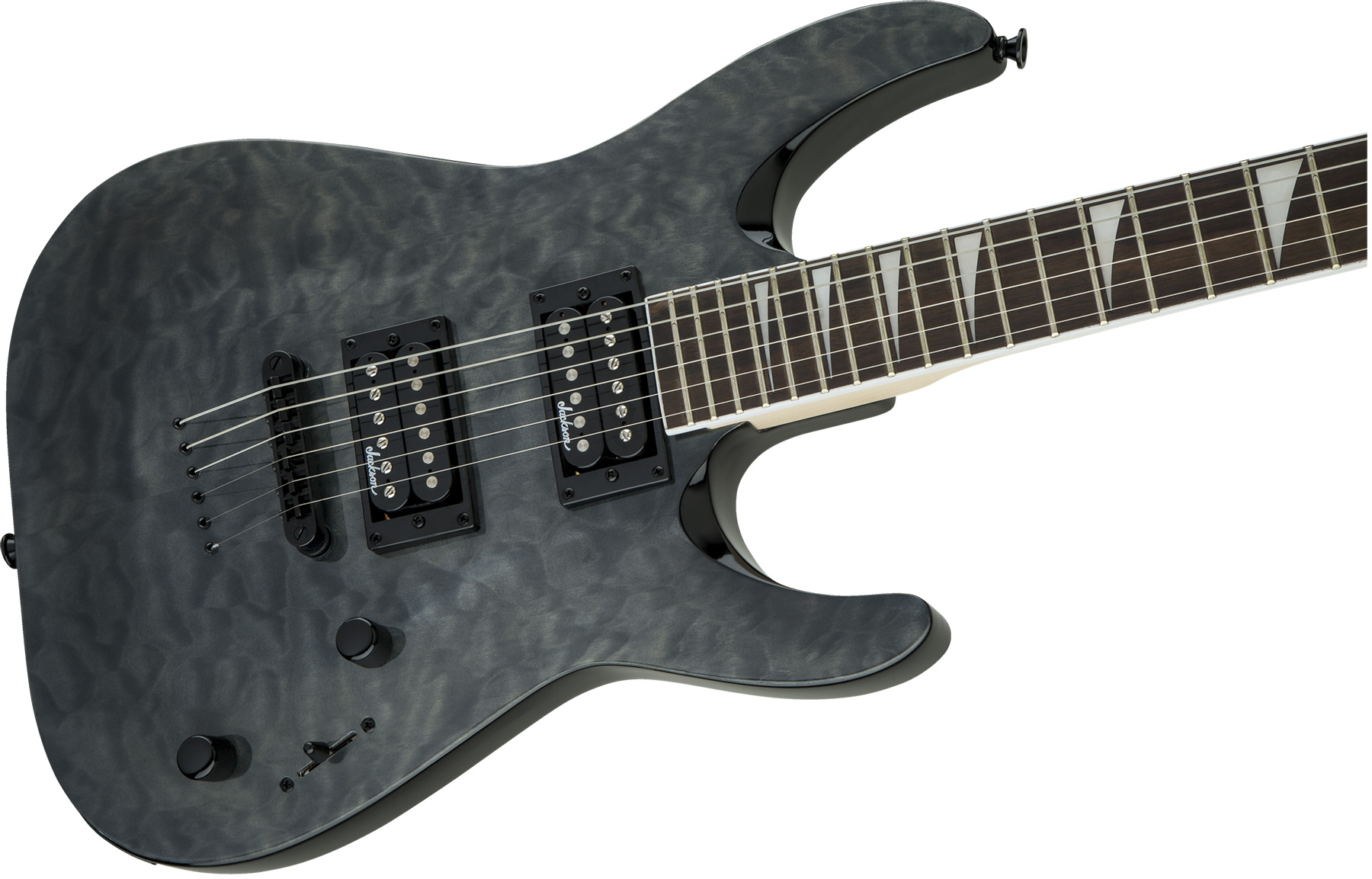 Jackson Dinky Arch Top Js32tq Dka  Hh Ht Ama - Transparent Black - E-Gitarre aus Metall - Variation 2