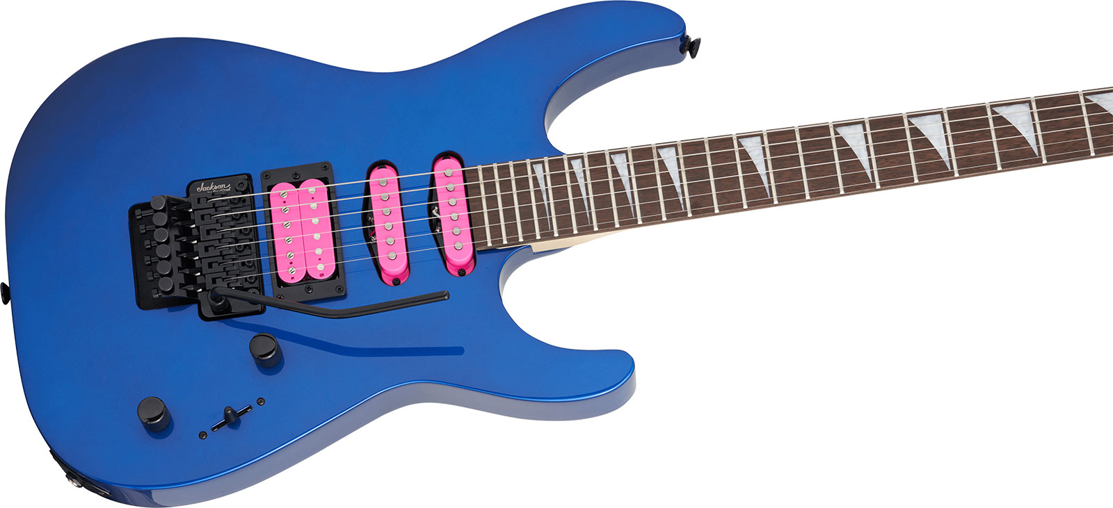 Jackson Dinky Dk3xr Hss Fr Lau - Cobalt Blue - E-Gitarre in Str-Form - Variation 2