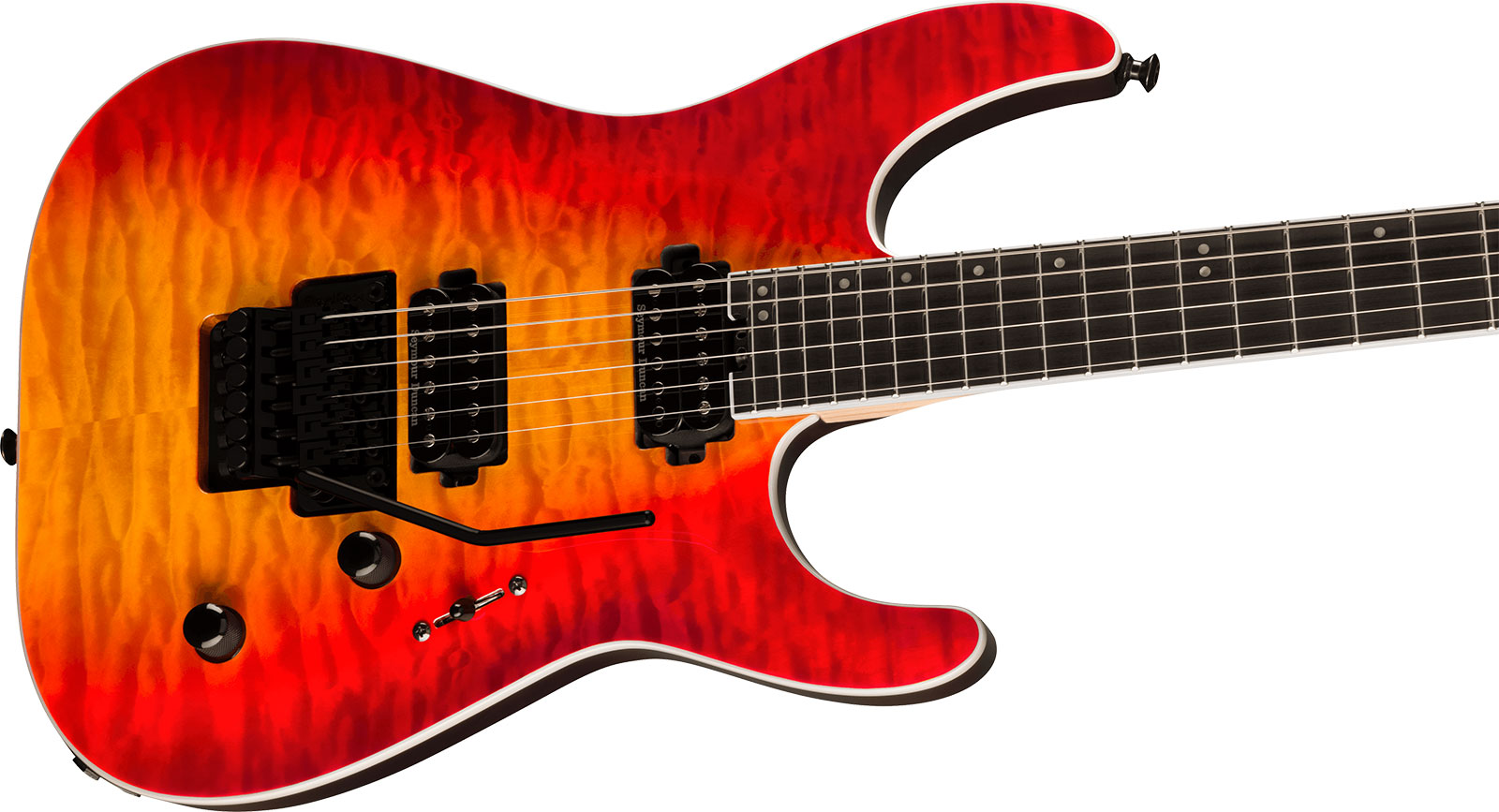 Jackson Dinky Dkaq Pro Plus 2h Seymour Duncan Fr Eb - Firestorm - E-Gitarre in Str-Form - Variation 2