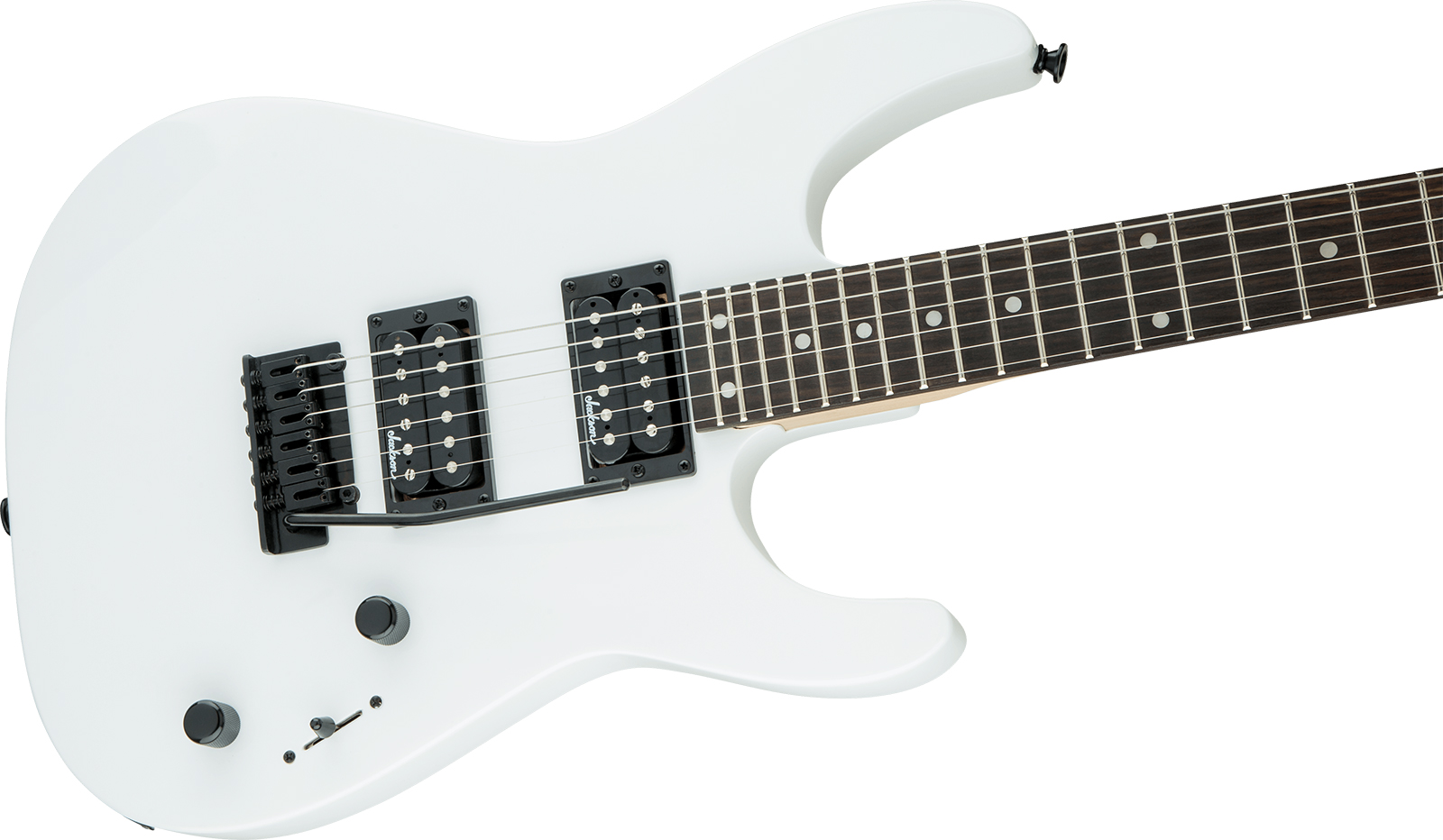 Jackson Dinky Js12 2h Trem Ama - Snow White - E-Gitarre aus Metall - Variation 2