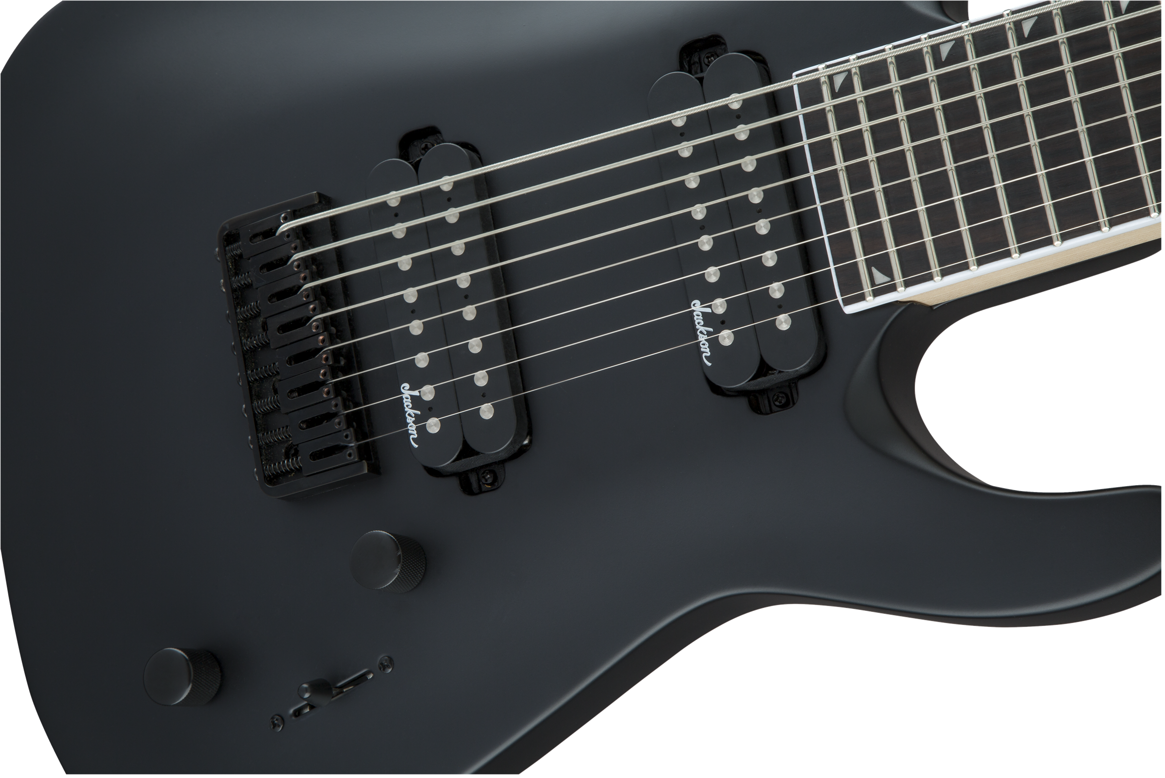 Jackson Dinky Js32-8 Js Series Hh Ht - Satin Black - 8- und 9-saitige E-Gitarre - Variation 3