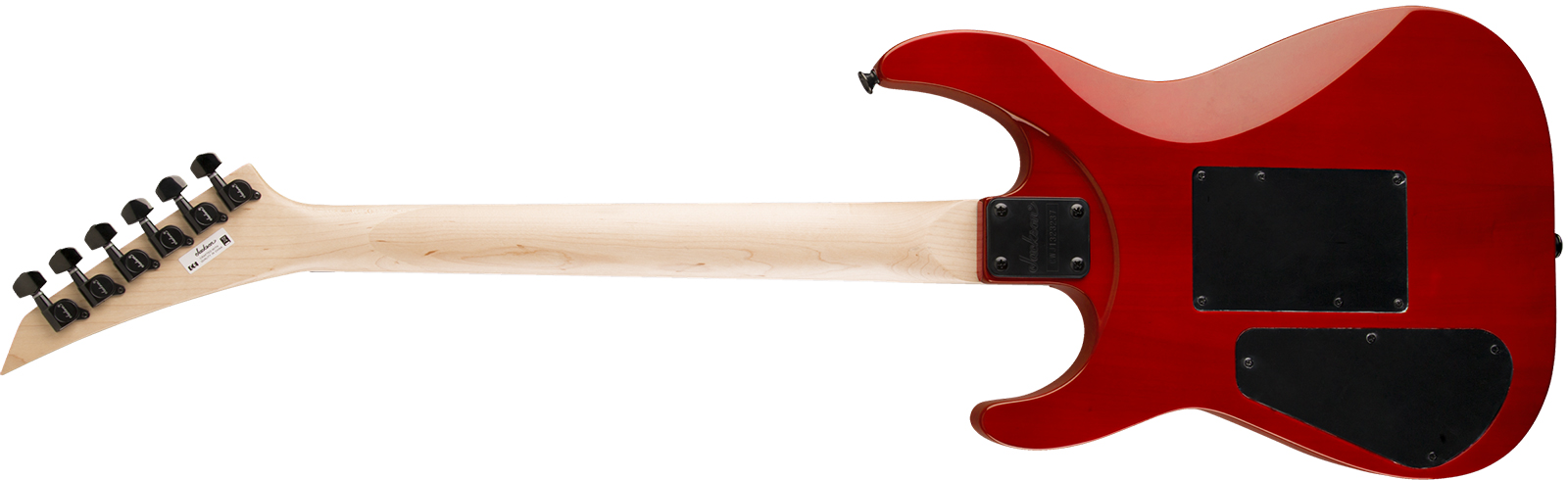 Jackson Dinky Js34q Dka Hss Fr Mn - Trans Red - E-Gitarre aus Metall - Variation 1