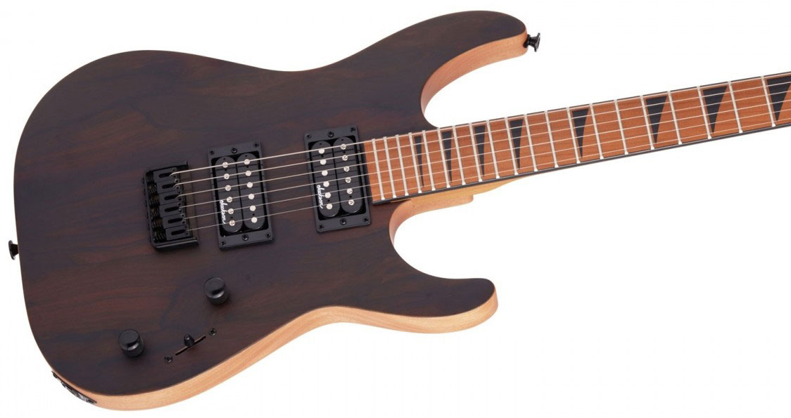 Jackson Dinky Js42 Ziricote Fsr Ltd 2h Ht Mn - Natural Satin - E-Gitarre aus Metall - Variation 2