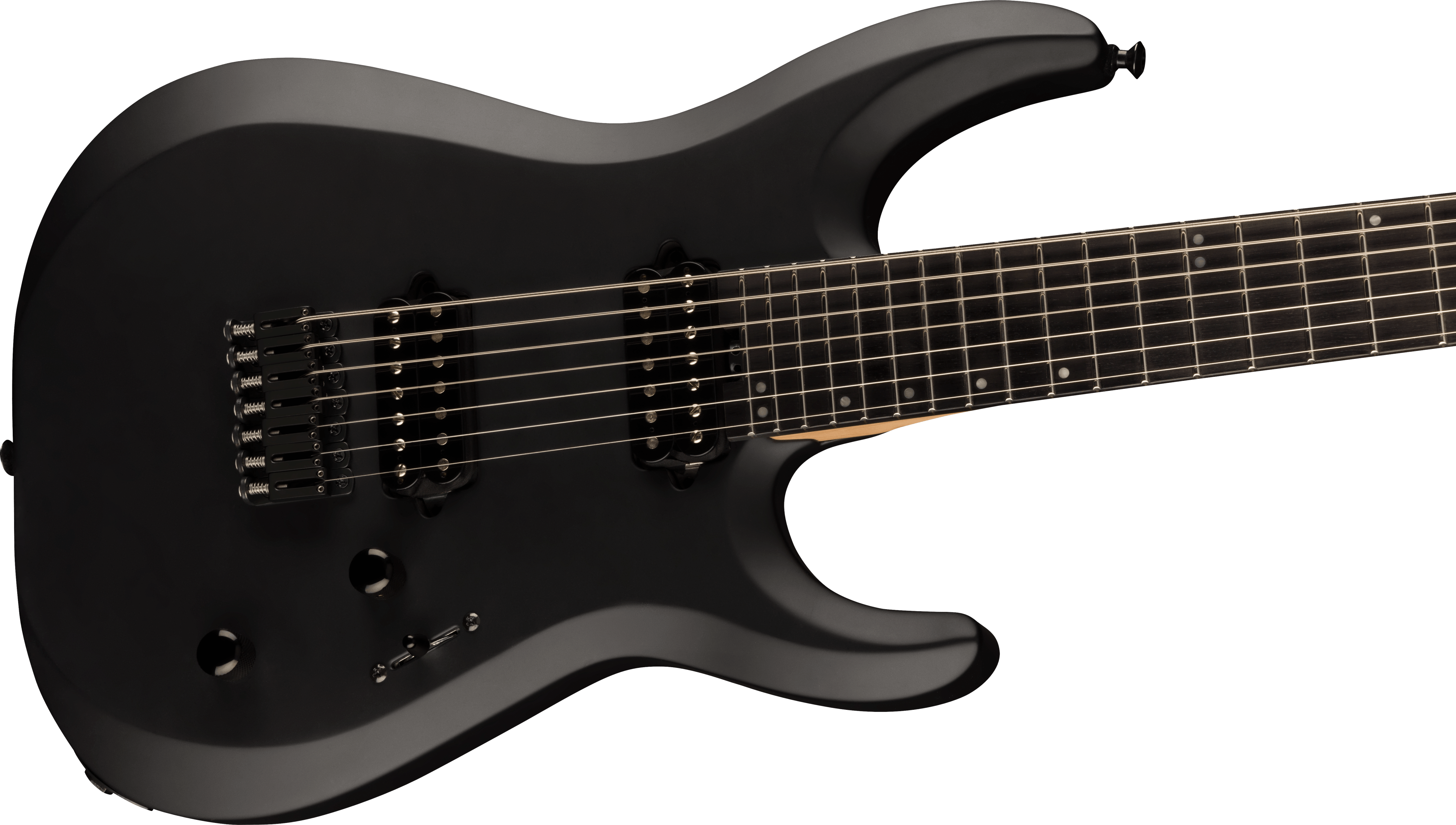 Jackson Dinky Mdk Ht7 Pro Plus 2h Bare Knuckle Eb - Satin Black - 7-saitige E-Gitarre - Variation 3