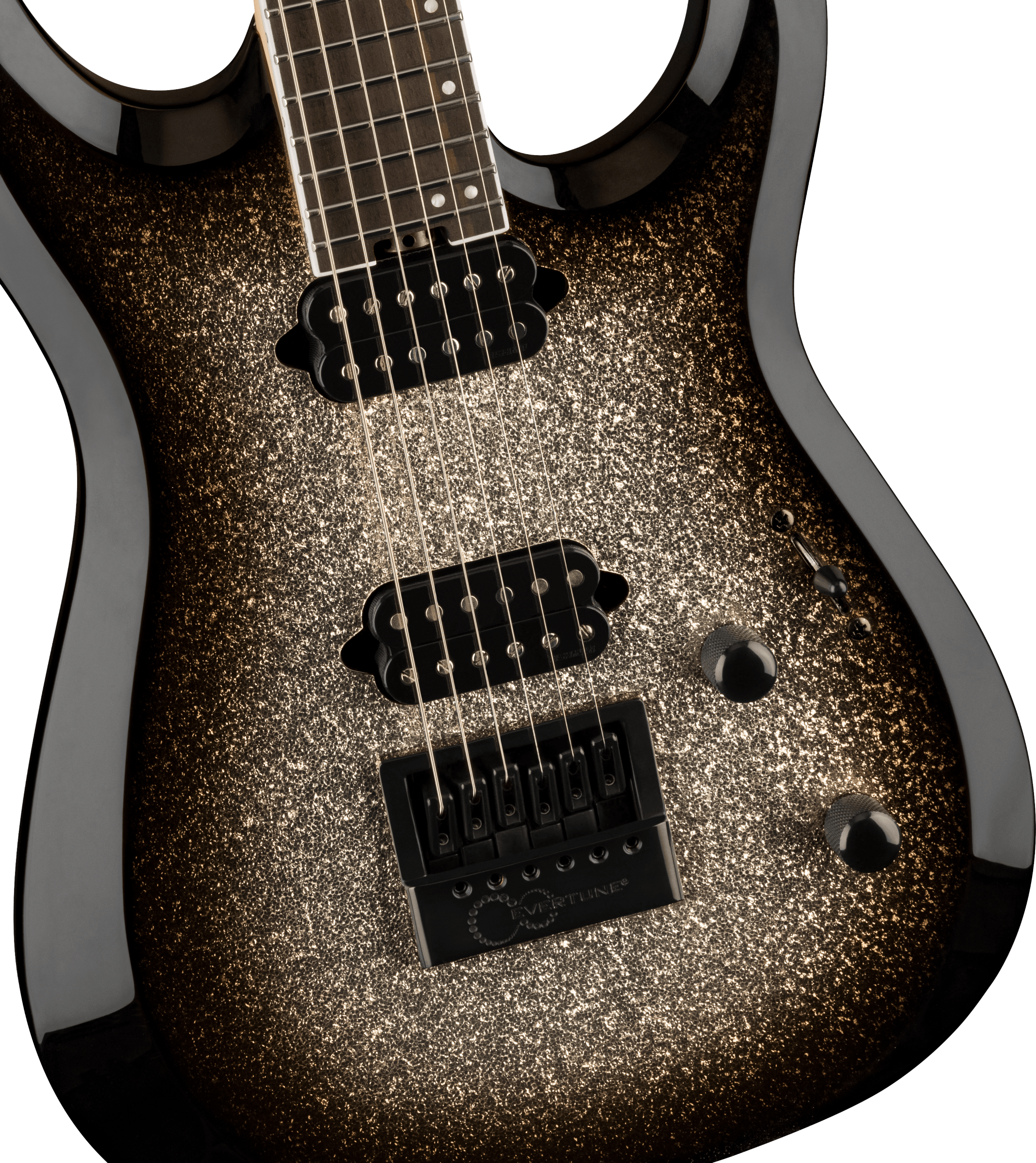 Jackson Dinky Mdk Pro Plus Evertune 2h Fishman Eb - Silver Sparkle - E-Gitarre in Str-Form - Variation 2