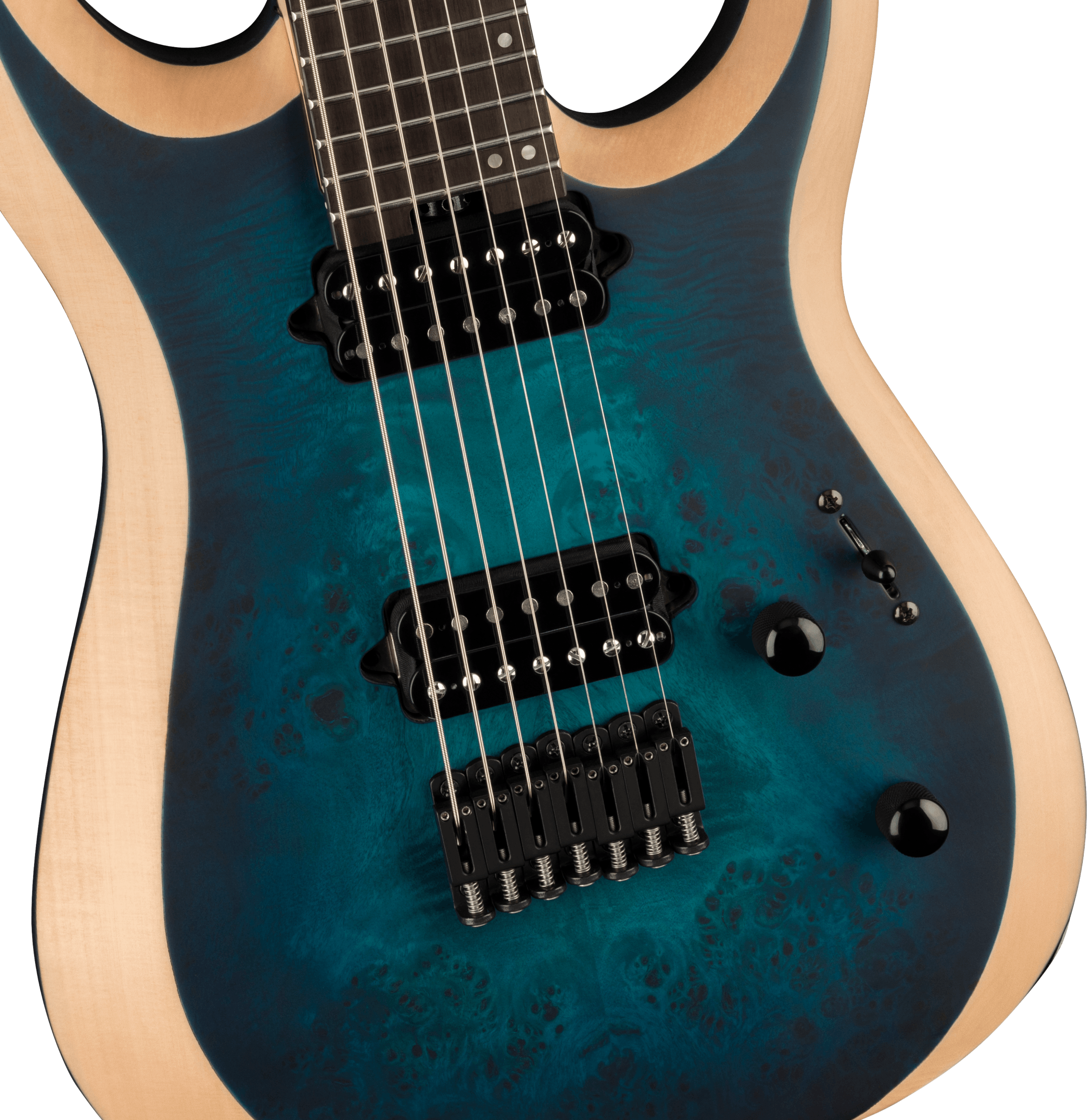 Jackson Dinky Mdk7p Pro Plus 2h Bare Knuckle Eb - Chlorine Burst - 7-saitige E-Gitarre - Variation 2