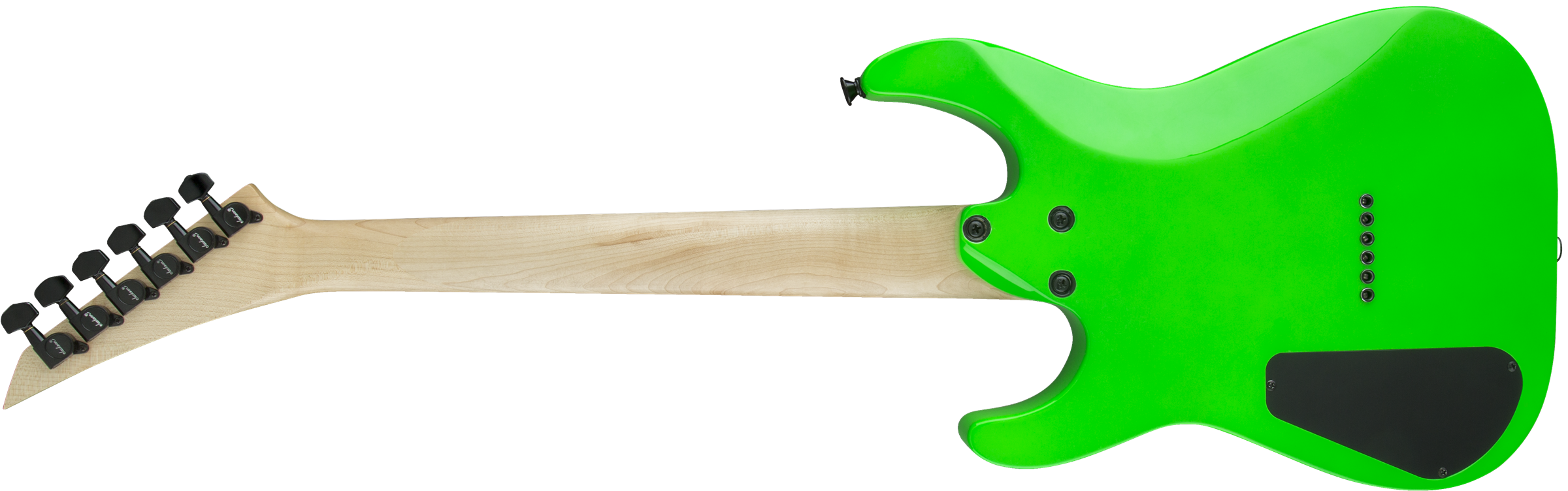 Jackson Dinky Minion Js1x Diapason Court Hh Ht Ama - Neon Green - E-Gitarre für Kinder - Variation 1