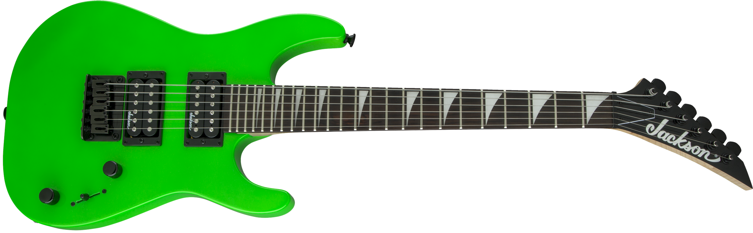 Jackson Dinky Minion Js1x Diapason Court Hh Ht Ama - Neon Green - E-Gitarre für Kinder - Variation 3