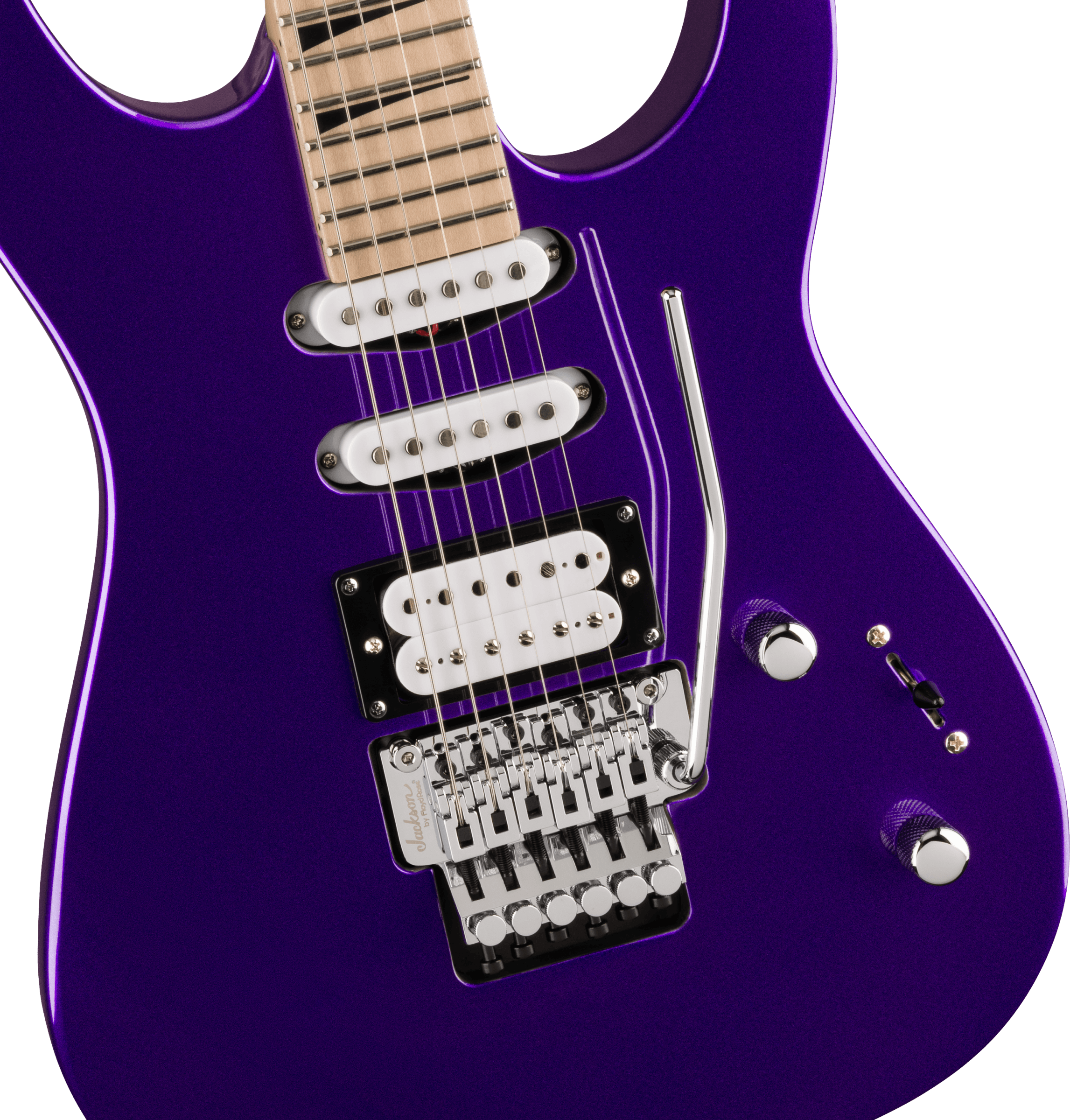 Jackson Dinky Dk3xr Hss Fr Mn - Deep Purple Metallic - E-Gitarre in Str-Form - Variation 3