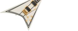 E-gitarre aus metall Jackson CD1 LEGEND SERIES RHOAD LIMITED EDITION TREM HH EB - White with black bevels