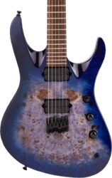 E-gitarre in str-form Jackson Chris Broderick Pro Soloist HT - Trans blue poplar