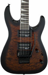 Double cut e-gitarre Jackson Dinky Arch Top JS32Q DKA - Dark sunburst