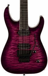 E-gitarre in str-form Jackson Pro Plus Dinky DKAQ - Transparent purple burst