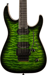E-gitarre aus metall Jackson Pro Plus Dinky DKAQ - Emerald green