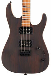 E-gitarre aus metall Jackson Dinky JS42 Ziricote FSR Ltd - Natural satin