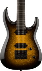 7-saitige e-gitarre Jackson Pro Plus Dinky DK Modern EVTN7 - Gold sparkle