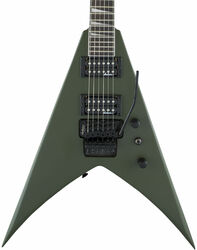 E-gitarre aus metall Jackson King V JS32 - Matte army drab