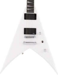 E-gitarre aus metall Jackson Pro King V KVTMG - Snow white