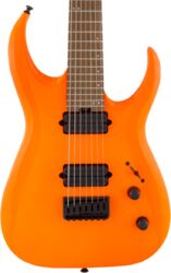 7-saitige e-gitarre Jackson Misha Mansoor Pro Juggernaut HT7 - Neon orange