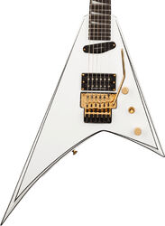 E-gitarre aus metall Jackson Concept Rhoads RR24 HS - White with black pinstripes