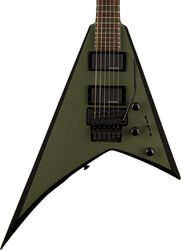 E-gitarre aus metall Jackson X Rhoads RRX24 - Matte army drab with black bevels