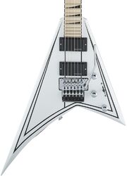 E-gitarre aus metall Jackson Rhoads RRX24M - White with black pinstripes