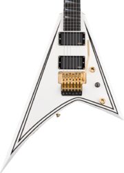 E-gitarre aus metall Jackson RR24MG MJ Series Randy Rhoads - white with black pinstripes