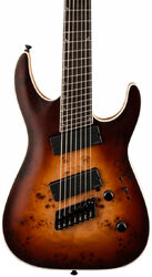 7-saitige e-gitarre Jackson Concept Soloist SLAT7P HT MS - Satin bourbon burst