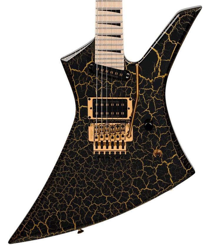 E-gitarre aus metall Jackson Brandon Ellis Pro Plus Kelly KE27 - Gold Crackle