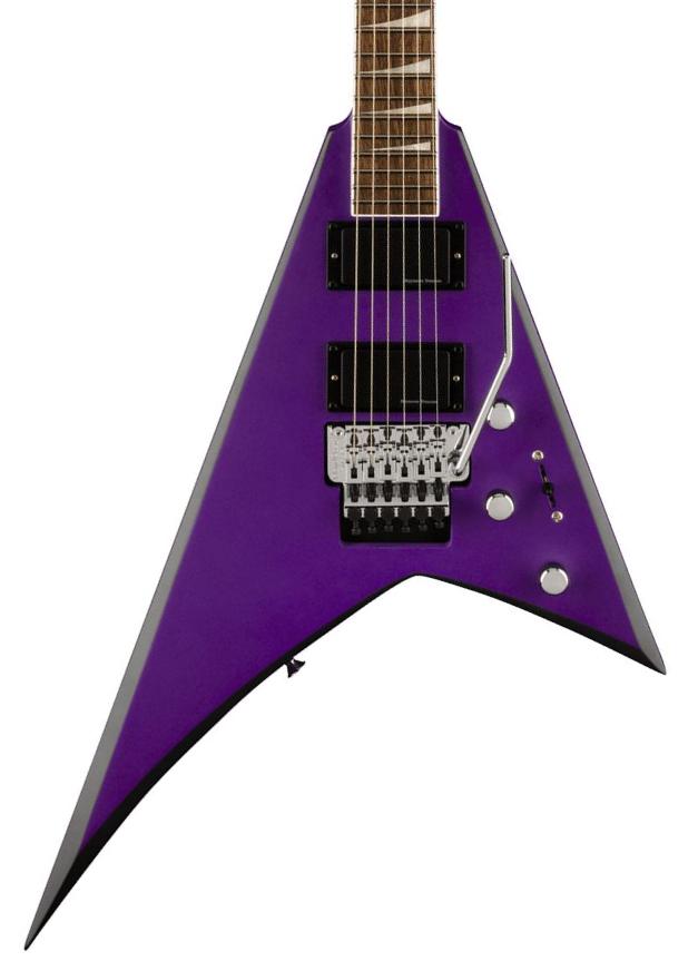 E-gitarre aus metall Jackson Rhoads RRX24 - Purple metallic with black bevels