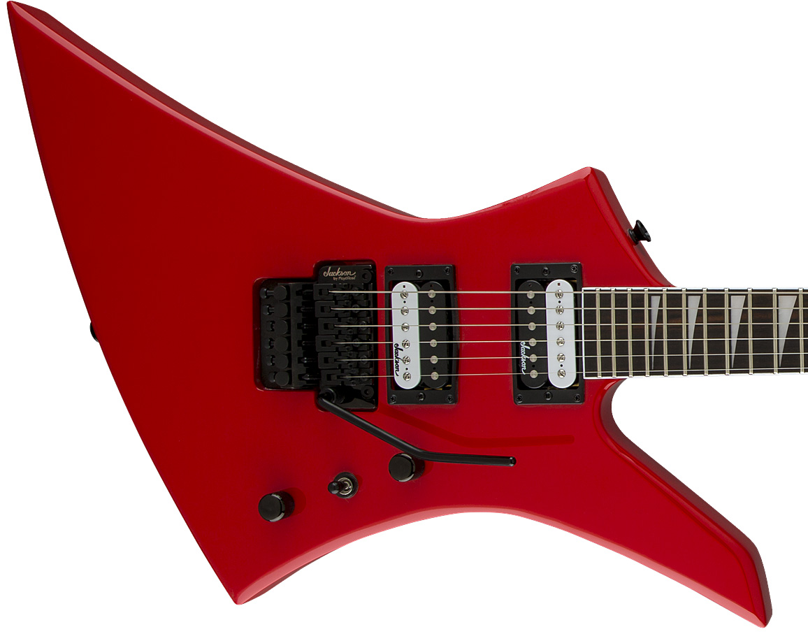Jackson Kelly Js32 2h Fr Ama - Ferrari Red - E-Gitarre aus Metall - Variation 1