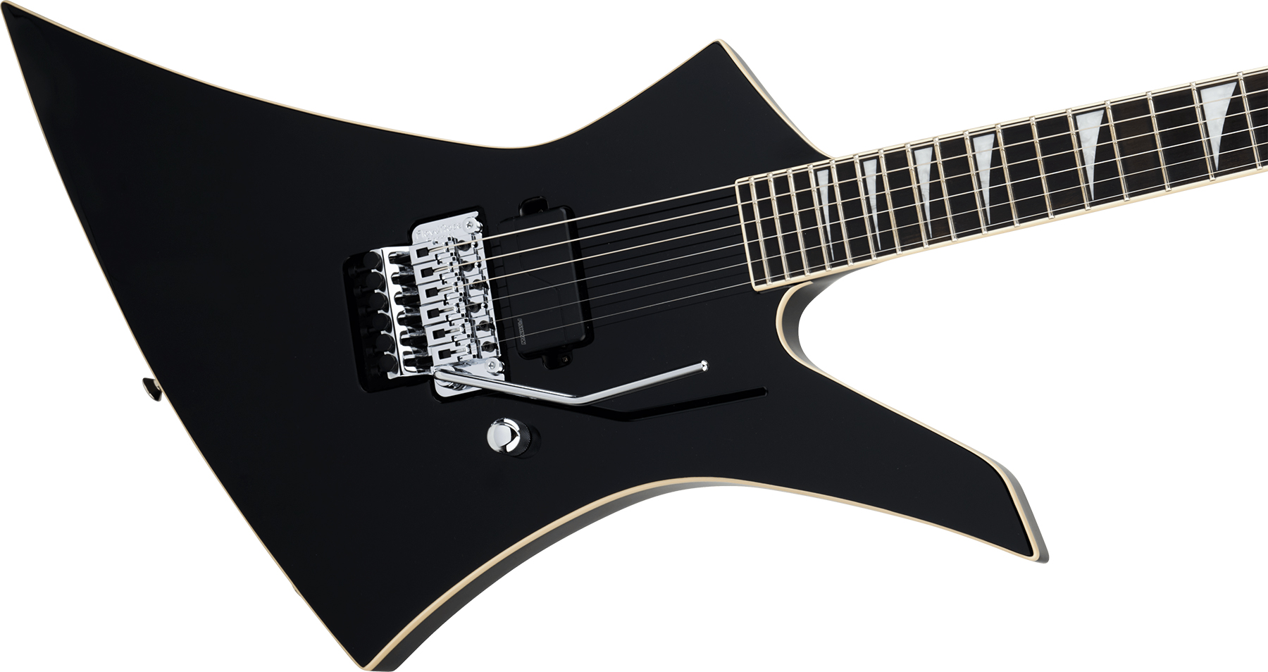 Jackson Kelly Ke1a Pro Plus Pure Metal Ltd 1h Fishman Fluence Modern Fr Eb - Gloss Black - E-Gitarre aus Metall - Variation 2