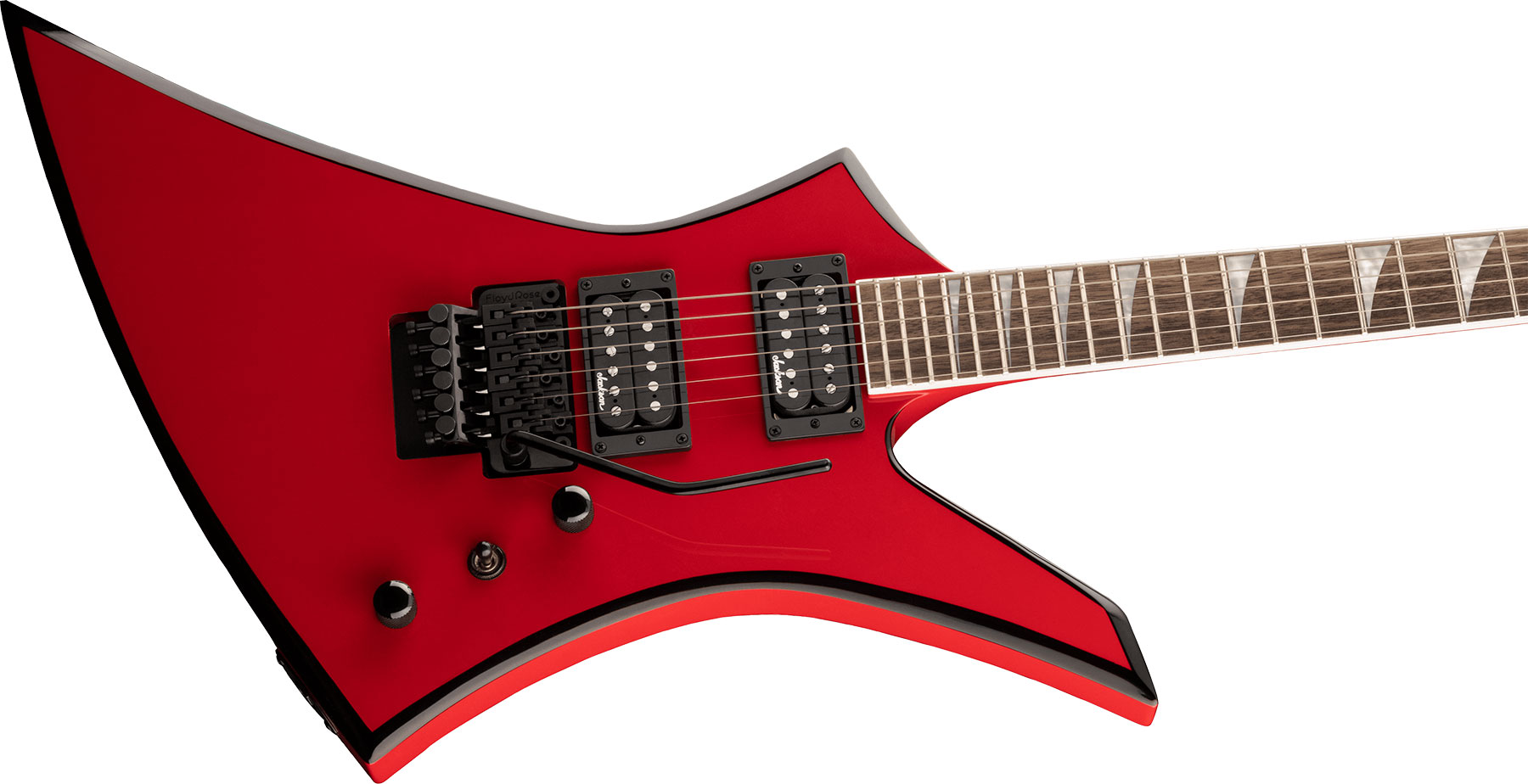 Jackson Kelly Kex 2h Fr Lau - Ferrari Red - E-Gitarre aus Metall - Variation 2