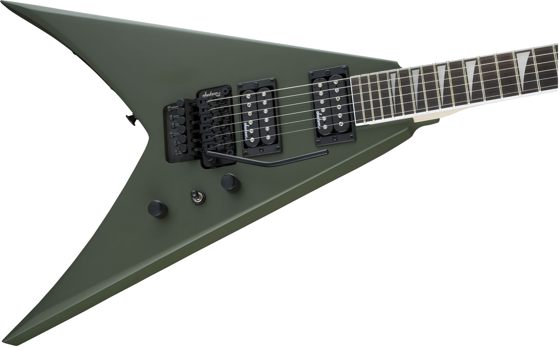 Jackson King V Js32 2h Fr Ama - Matte Army Drab - E-Gitarre aus Metall - Variation 2