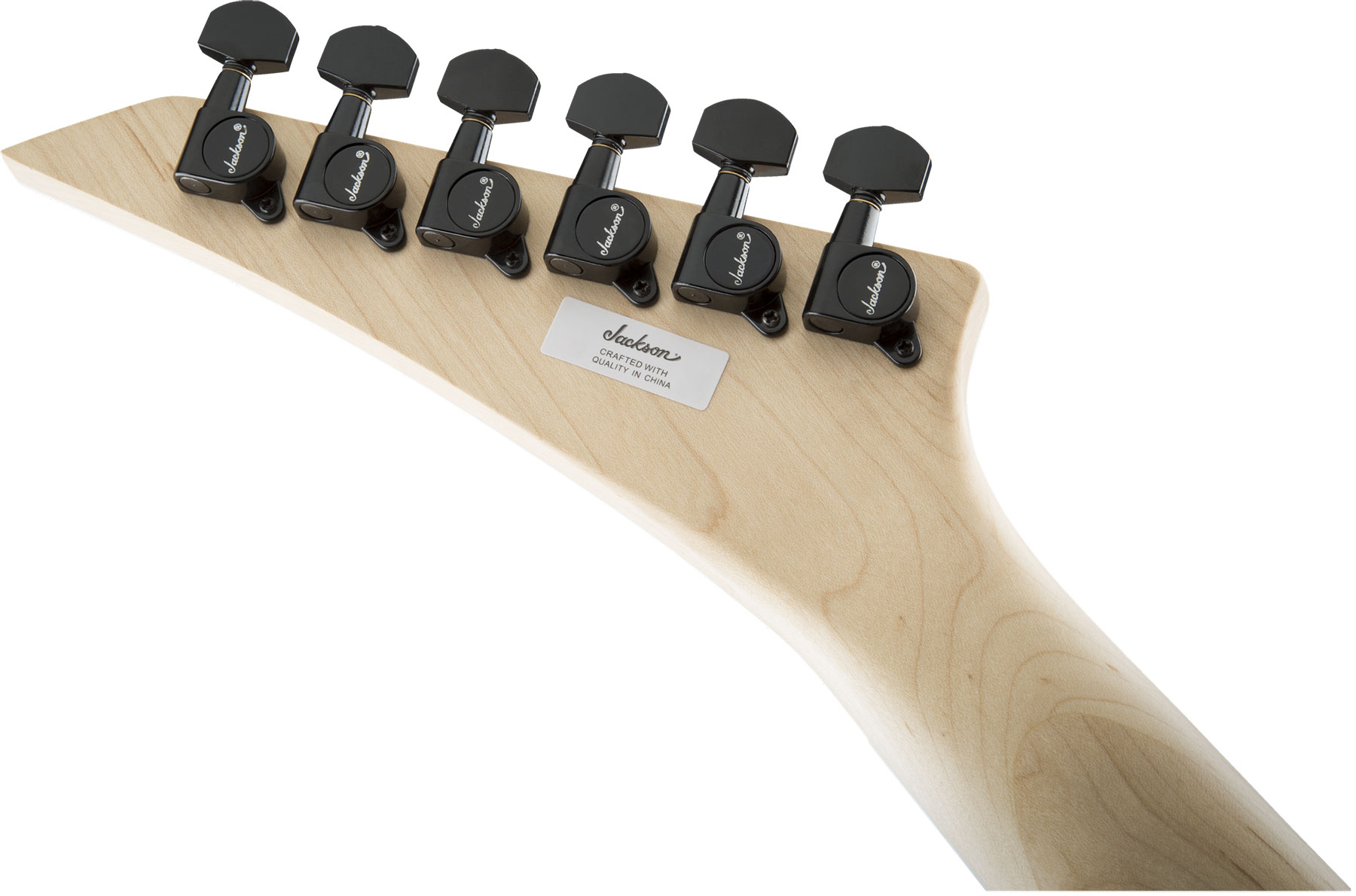 Jackson King V Js32 2h Fr Ama - Black White Bevels - E-Gitarre aus Metall - Variation 3