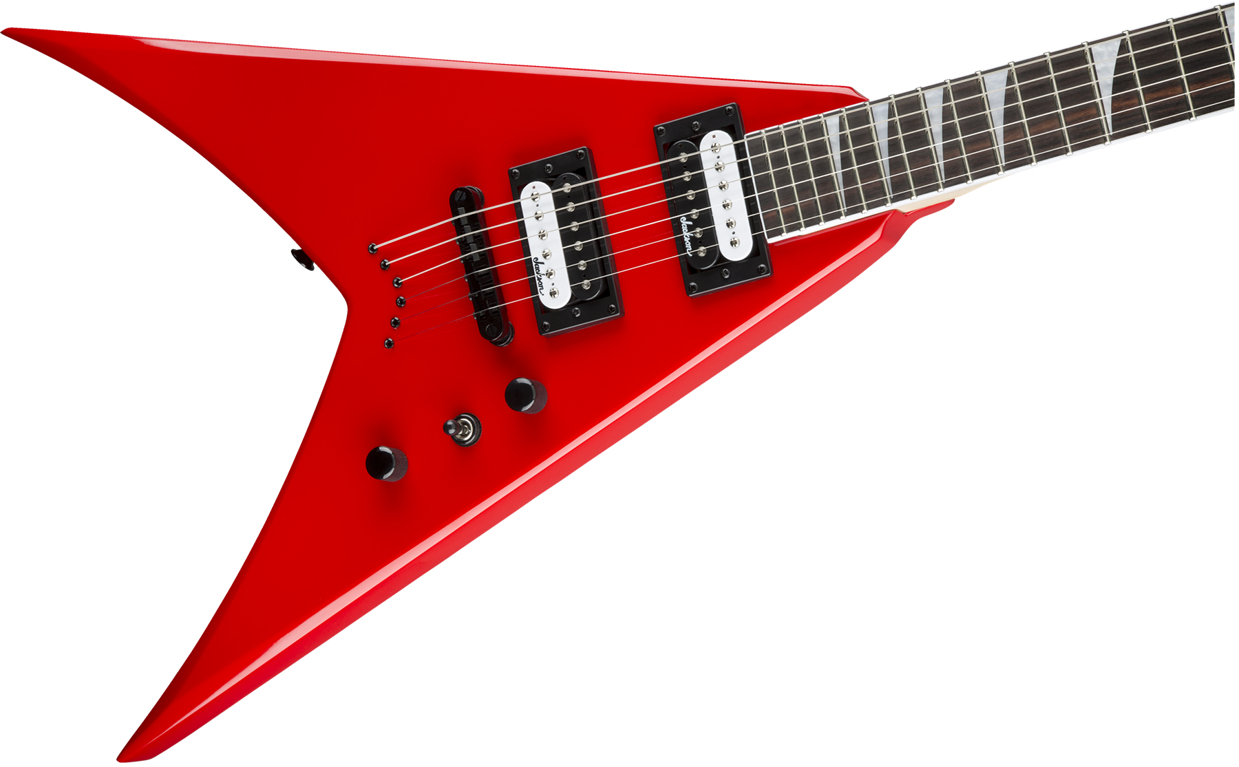Jackson King V Js32t 2h Ht Ama - Ferrari Red - E-Gitarre aus Metall - Variation 2