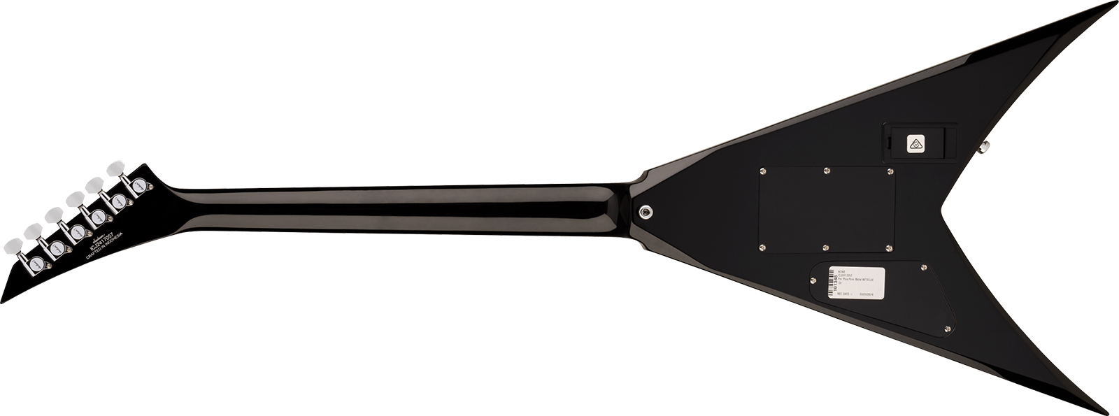 Jackson King V Kv1a Pro Plus Pure Metal Ltd 1h Fishman Fluence Modern Fr Eb - Gloss Black - E-Gitarre aus Metall - Variation 1