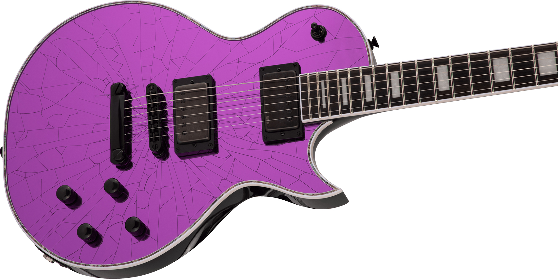 Jackson Marty Friedman Mf-1 Pro Signature 2h Emg Ht Eb - Purple Mirror - Single-Cut-E-Gitarre - Variation 2