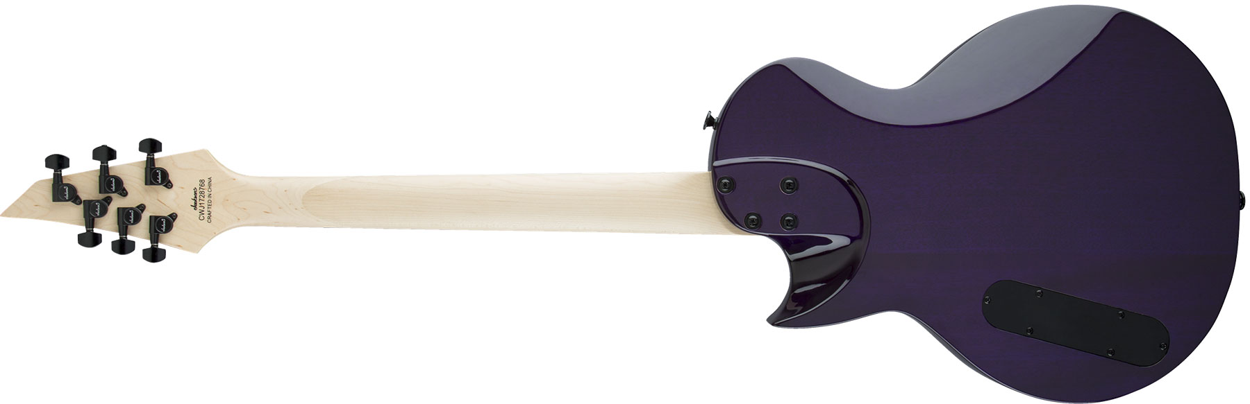 Jackson Monarkh Sc Js22q 2h Ht Ama - Transparent Purple Burst - Single-Cut-E-Gitarre - Variation 1