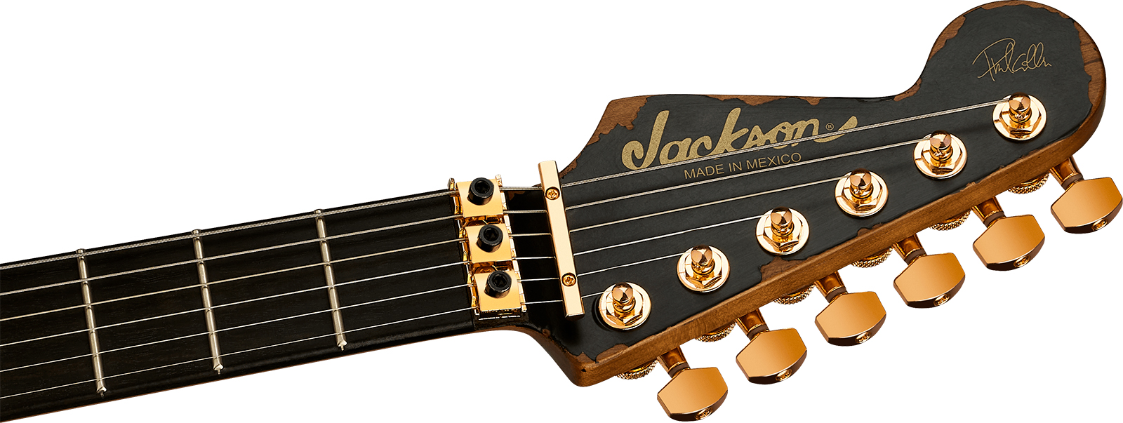 Jackson Phil Collen Pc1e Pro Mex Signature Hsh Fr Eb - Worn Black - Signature-E-Gitarre - Variation 3