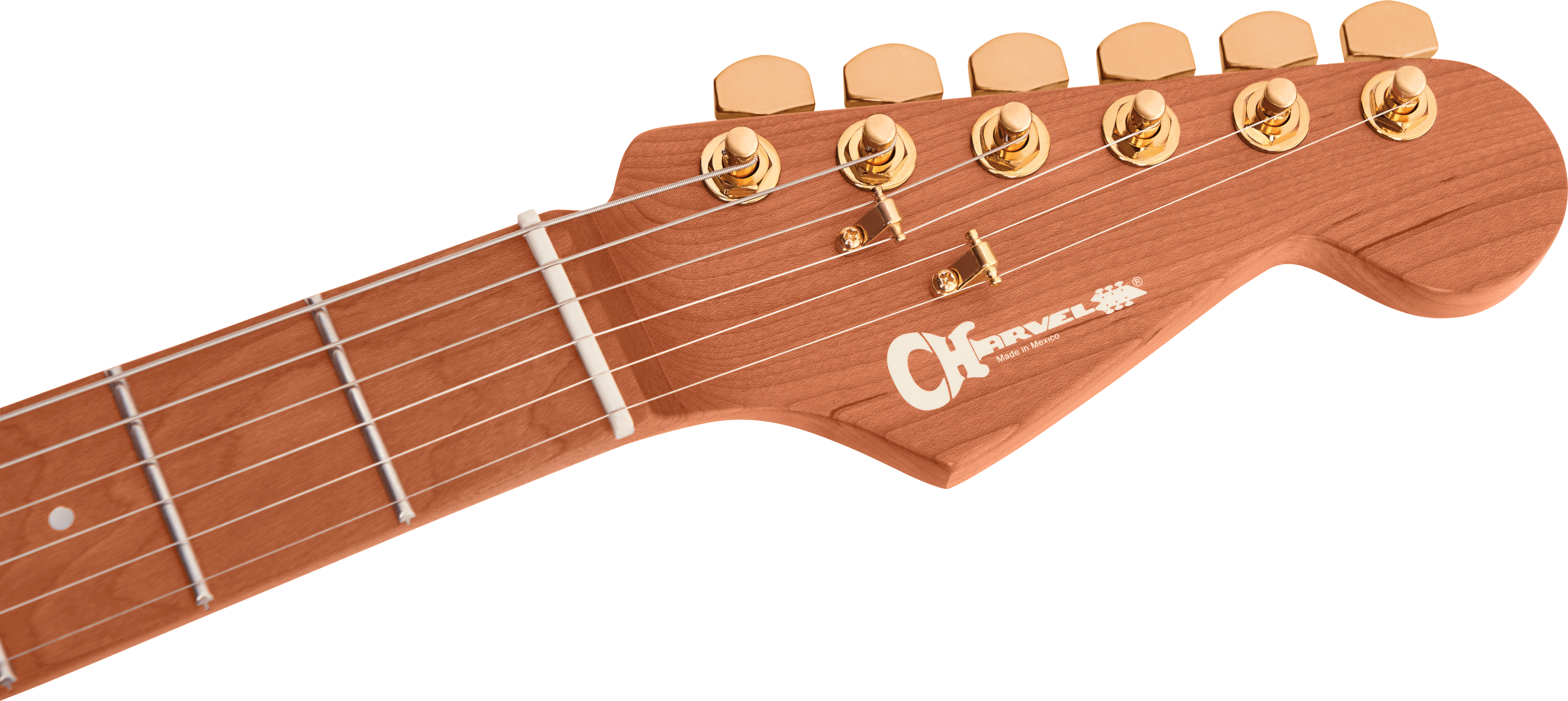 Charvel Dinky Dk24 Hss 2pt Cm Pro-mod Seymour Duncan Trem Mn - Snow White - E-Gitarre in Str-Form - Variation 3
