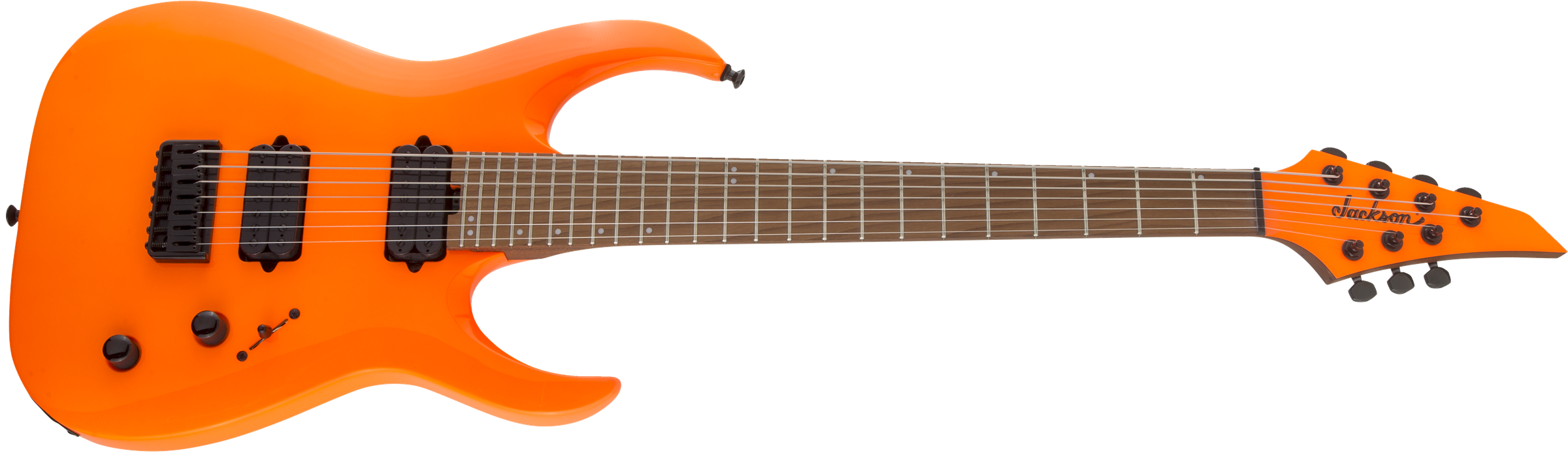 Jackson Misha Mansoor Juggernaut Ht7 Pro Signature 2h Ht Mn - Neon Orange - 7-saitige E-Gitarre - Variation 2