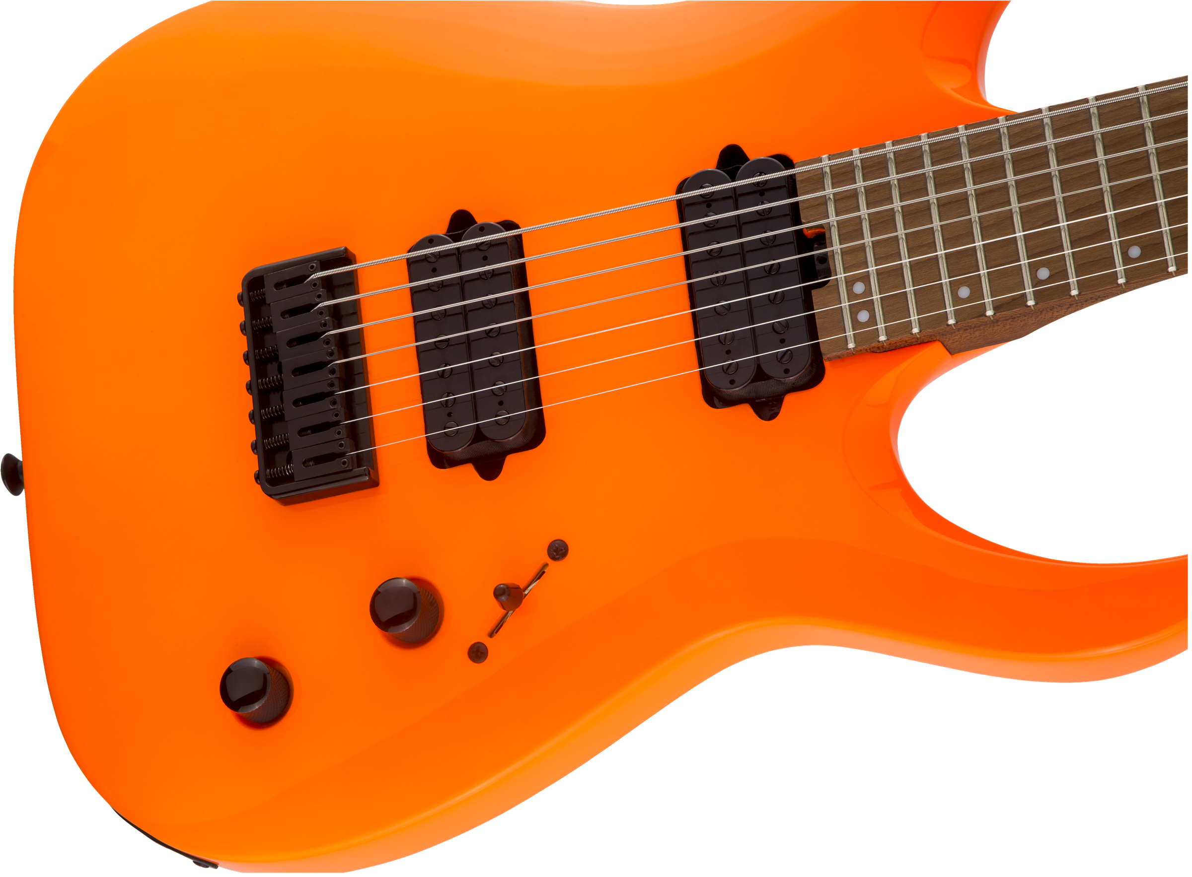 Jackson Misha Mansoor Juggernaut Ht7 Pro Signature 2h Ht Mn - Neon Orange - 7-saitige E-Gitarre - Variation 3