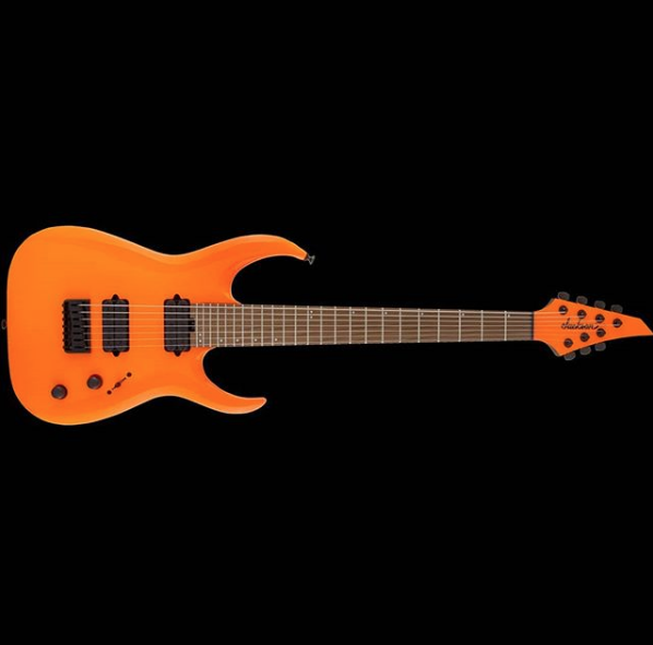 Jackson Misha Mansoor Juggernaut Ht7 Pro Signature 2h Ht Mn - Neon Orange - 7-saitige E-Gitarre - Variation 6