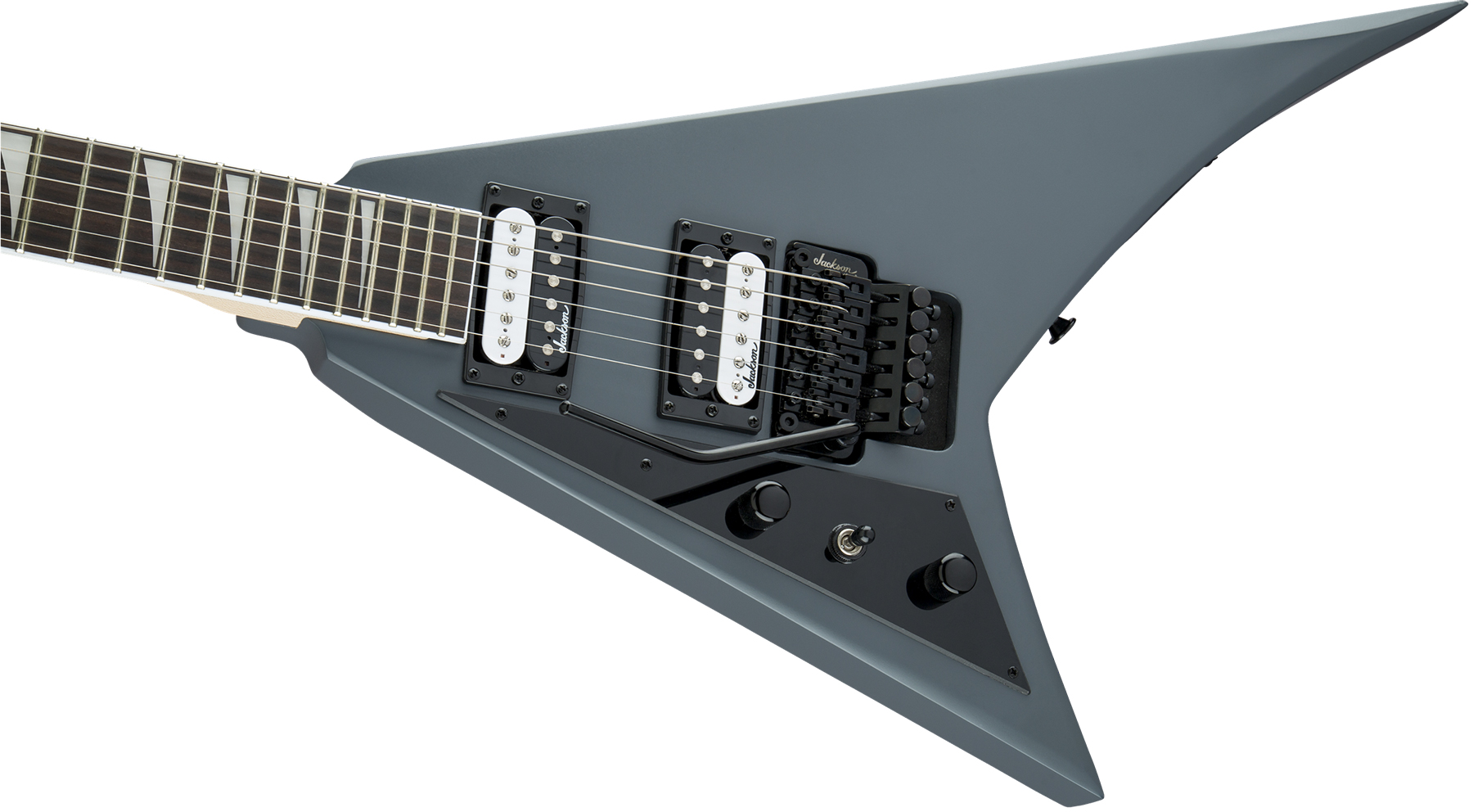 Jackson Randy Rhoads Js32 Lh Gaucher Fr 2h Fr Ama - Satin Gray - E-Gitarre für Linkshänder - Variation 2