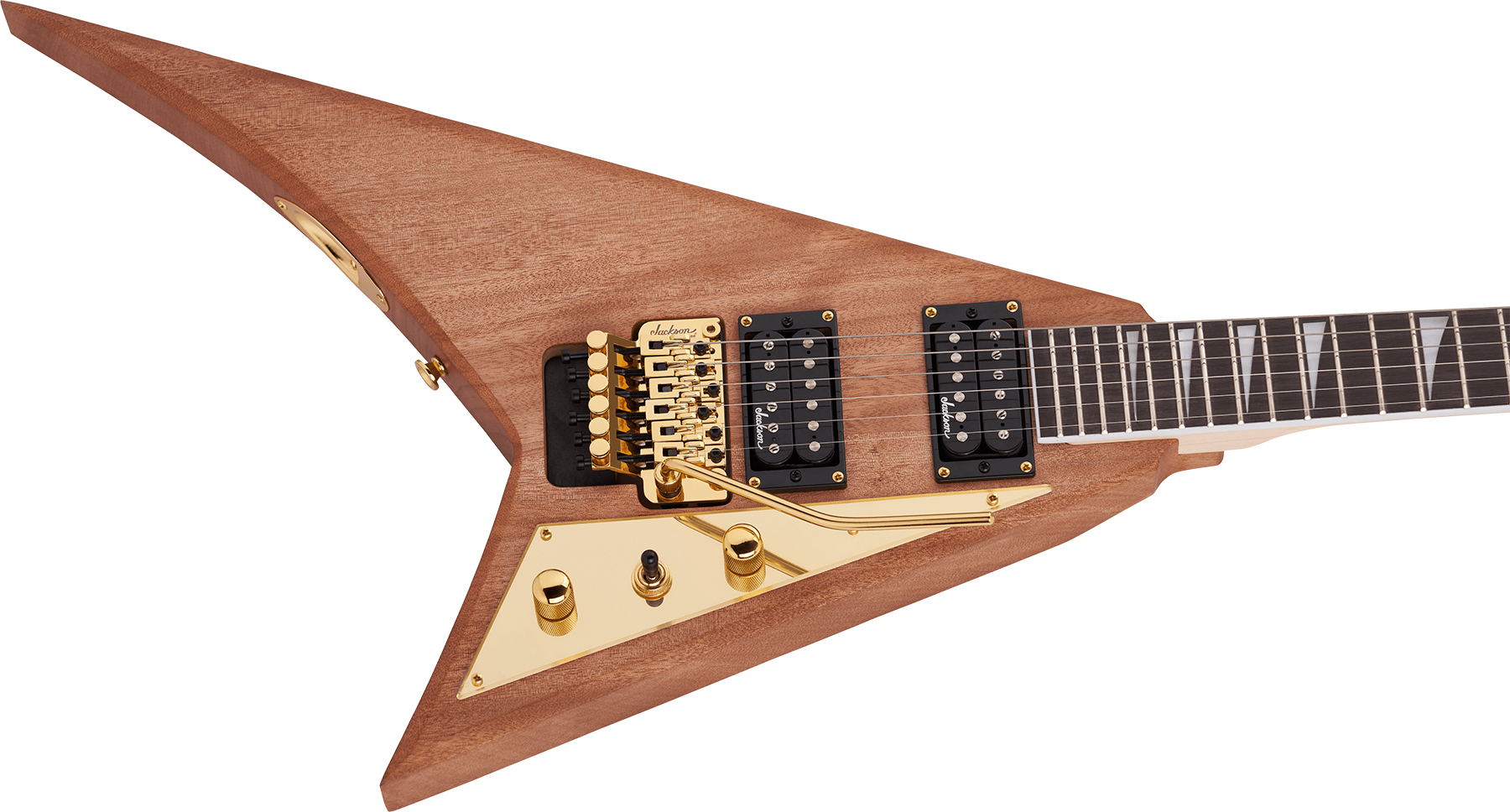 Jackson Randy Rhoads Js32 Mah 2h Fr Ama - Natural - E-Gitarre aus Metall - Variation 2