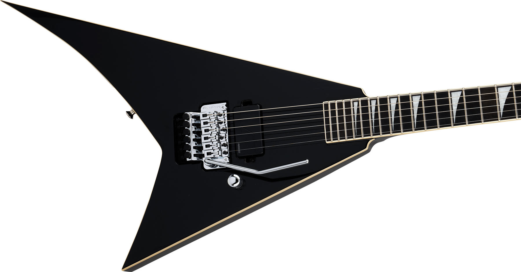 Jackson Rhoads Rr1a Pro Plus Pure Metal 1h Fishman Fluence Modern Fr Eb - Gloss Black - E-Gitarre aus Metall - Variation 2